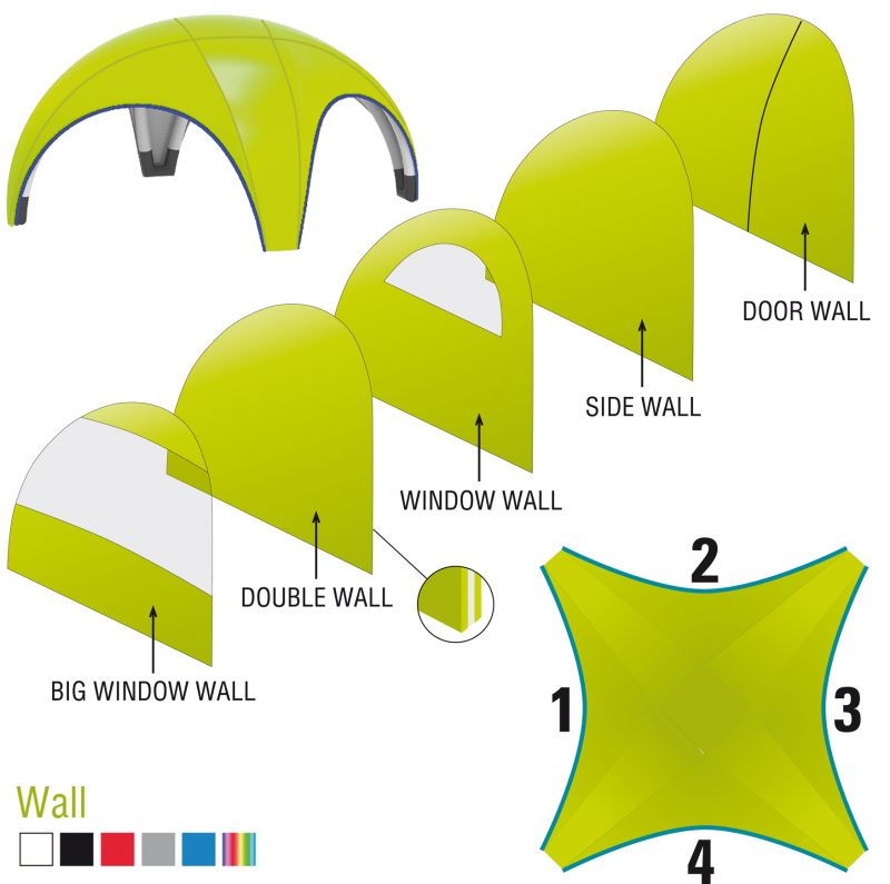 Inflat Spider Wandmodule